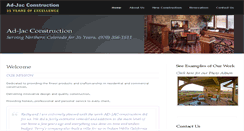 Desktop Screenshot of adjacconstruction.com